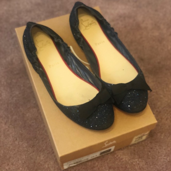 Christian louboutian flat glitter lumminor - Picture 2 of 8